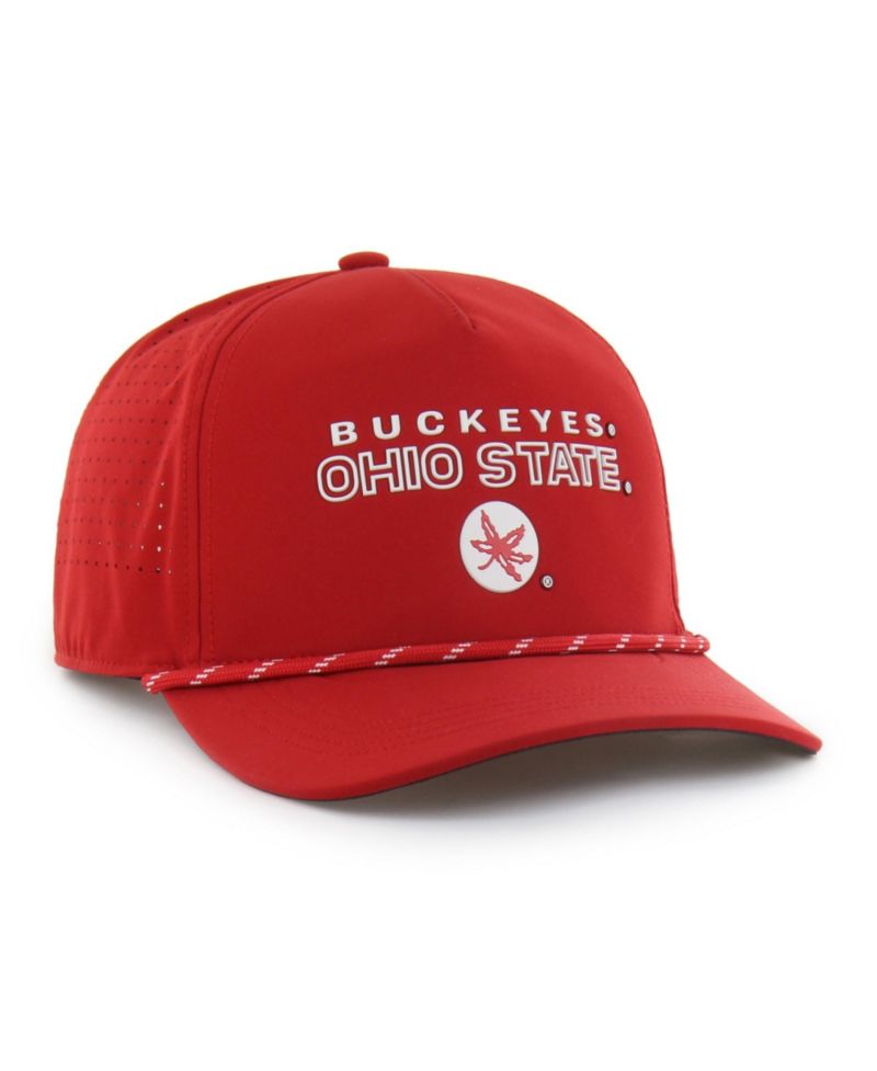 Men's and Women's '47 Scarlet Ohio State Buckeyes brrr&deg; Rope Hitch Adjustable Hat