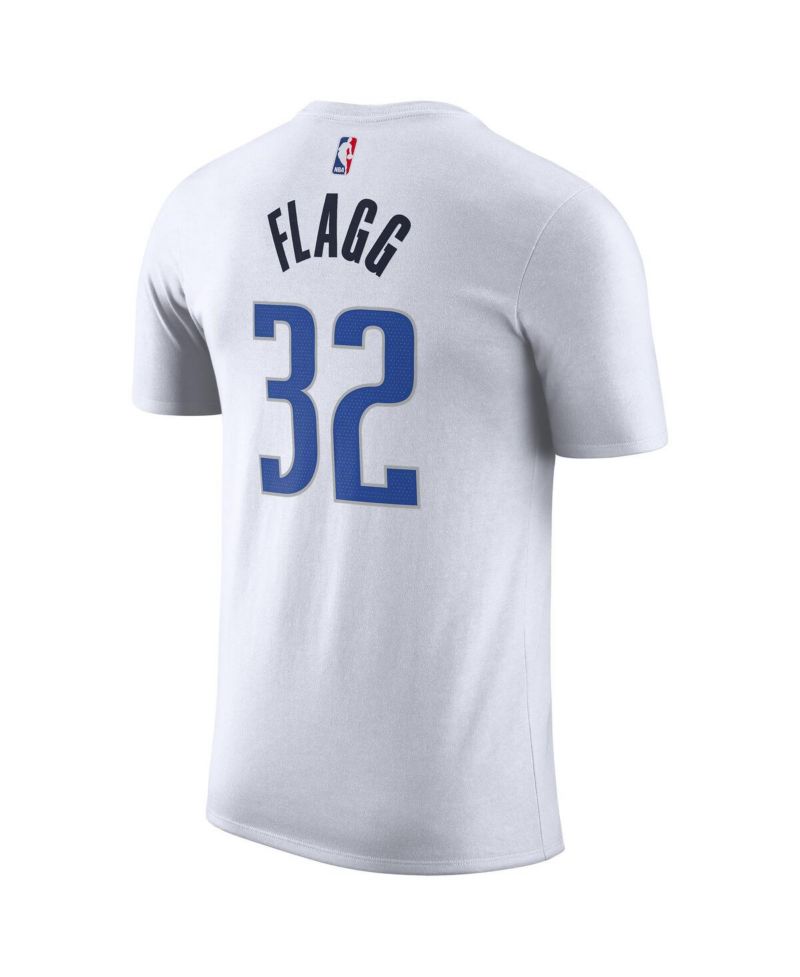Men's Cooper Flagg White Dallas Mavericks 2025 NBA Draft First Round Pick Association Edition Name & Number T-Shirt