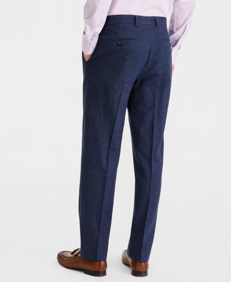 Men's Modern-Fit Cotton & Linen 2-Piece Suit