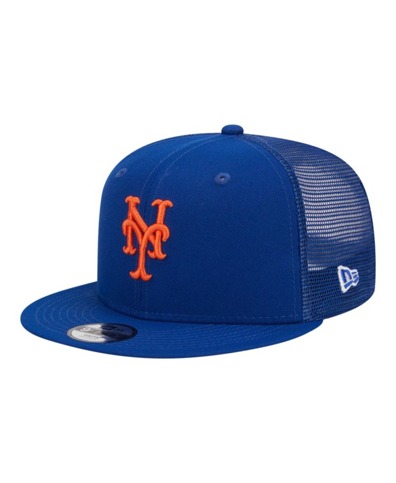Big Boys and Girls Royal New York Mets 9FIFTY Trucker Snapback Hat
