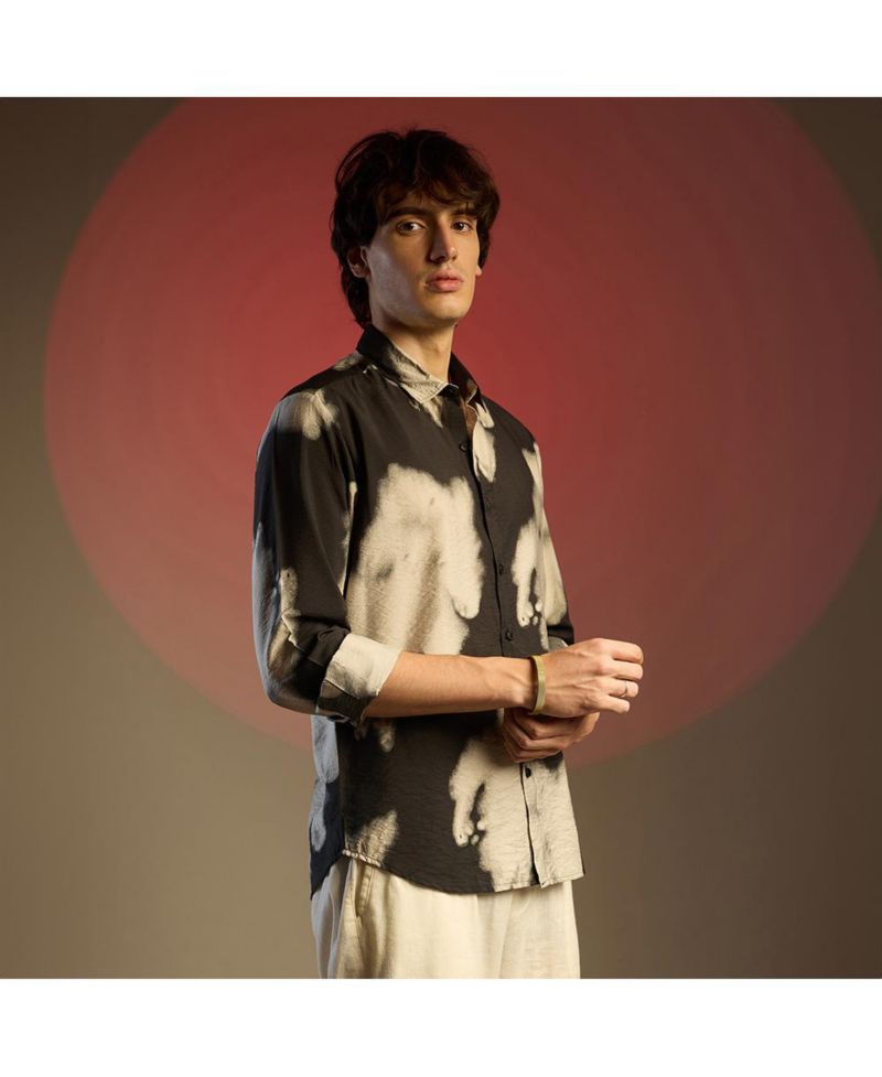 Men's Contrast Dab Shirt