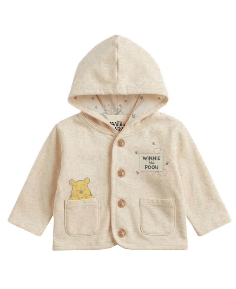 Baby Boys' Winnie the Pooh Hooded Jacket, Bodysuit and Pants, 3-Piece Set