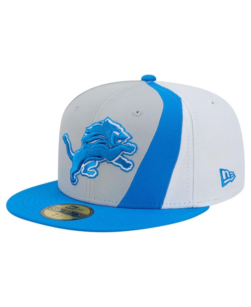 Men's Silver/Blue Detroit Lions Shock 59FIFTY Fitted Hat