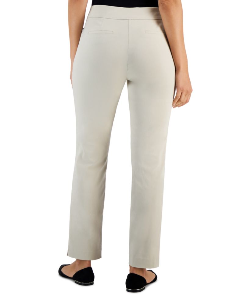 Petite Tummy-Control Cambridge Stretch Slim-Leg Pants
