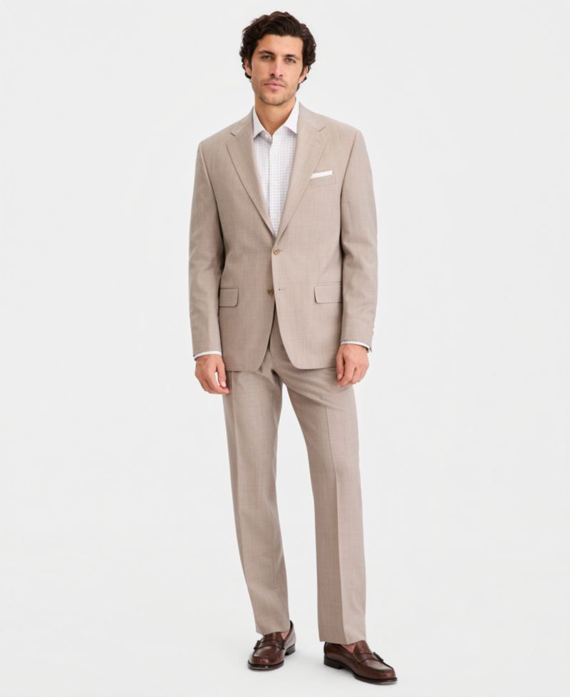 Men's Classic Fit Wool Blend Suit Separates Pant