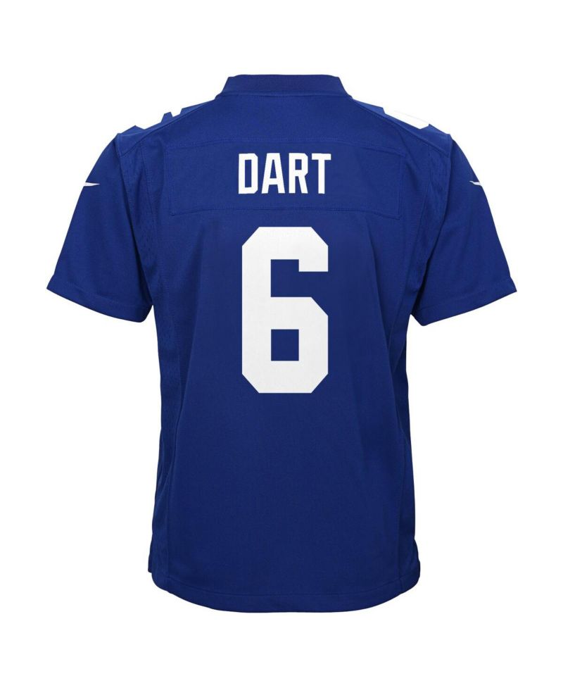 Big Boys and Girls Jaxson Dart Royal New York Giants Team Game Jersey