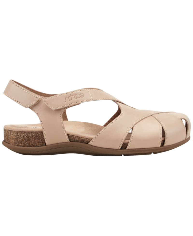Women's Brentia Leather Criss-Cross Flat Sandals