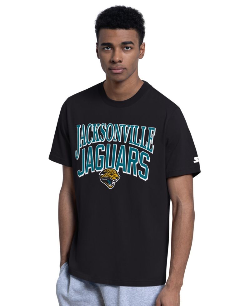 Men's Black/Heather Gray Jacksonville Jaguars Two-Pack Throwback Logo T-Shirt Set