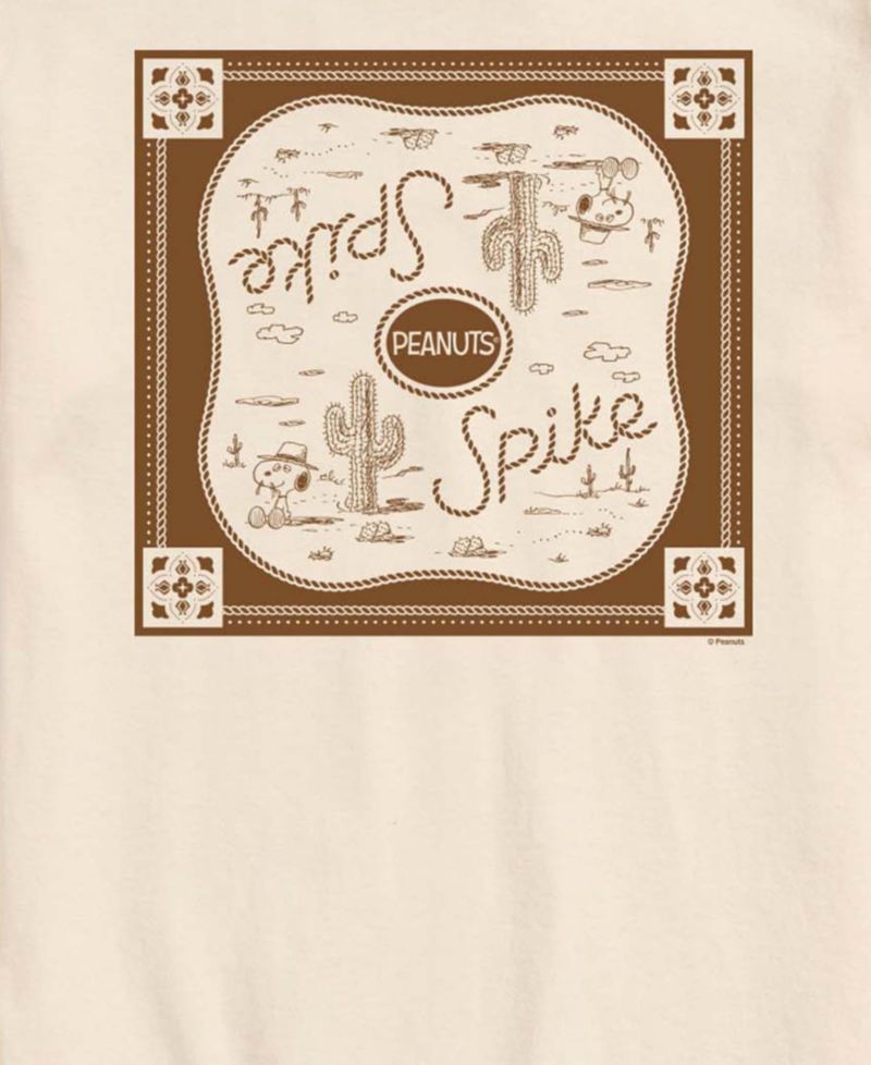 Men's Peanuts Spike Western Graphic T-Shirt