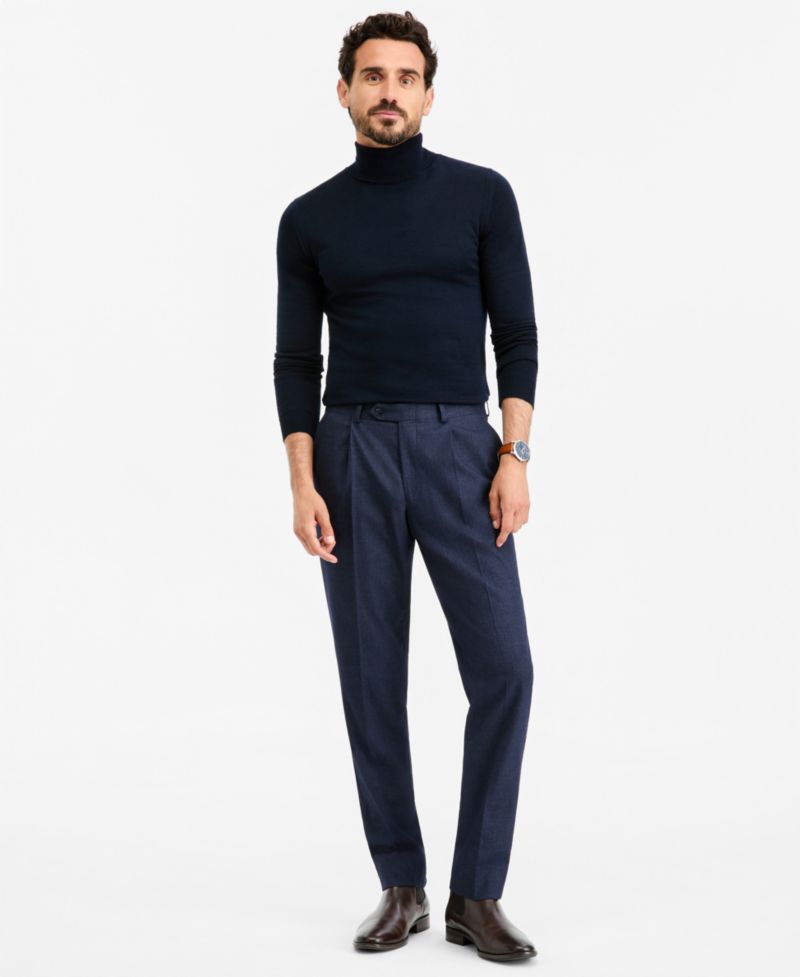 Men's Classic-Fit Flannel Solid Pants