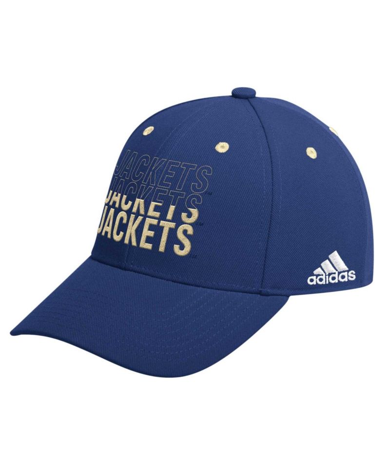 Men's Navy Georgia Tech Yellow Jackets Seasonal Half Font Adjustable Hat