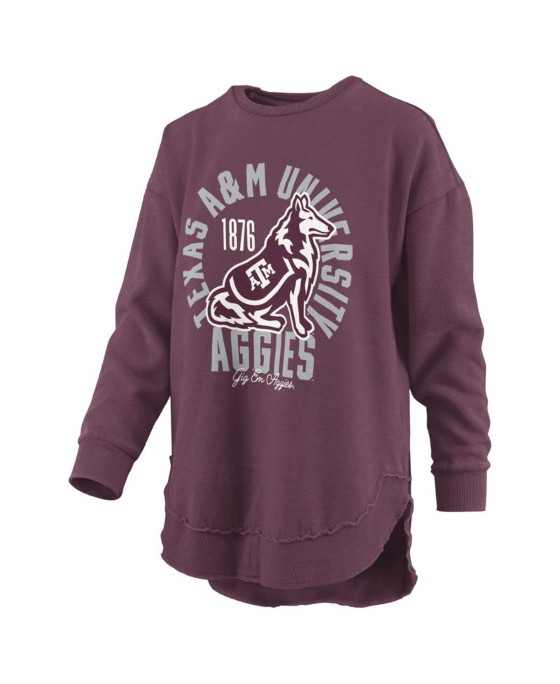 Women's Texas A&M Aggies Blitz Graphic Fleece-Lined Crewneck Sweatshirt