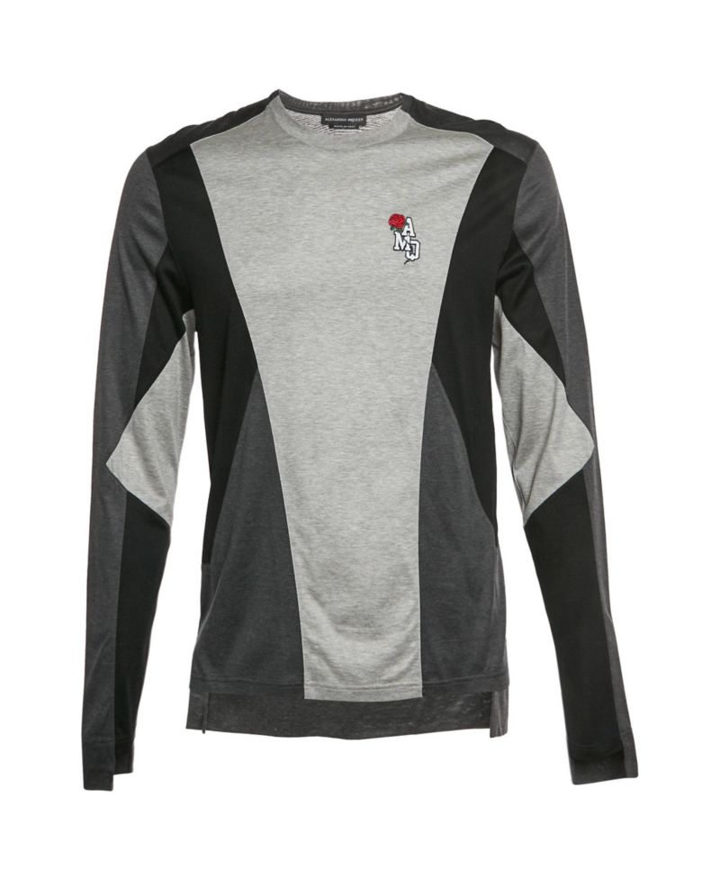 Women's Colorblocked Rose Logo Long-Sleeve T-Shirt
