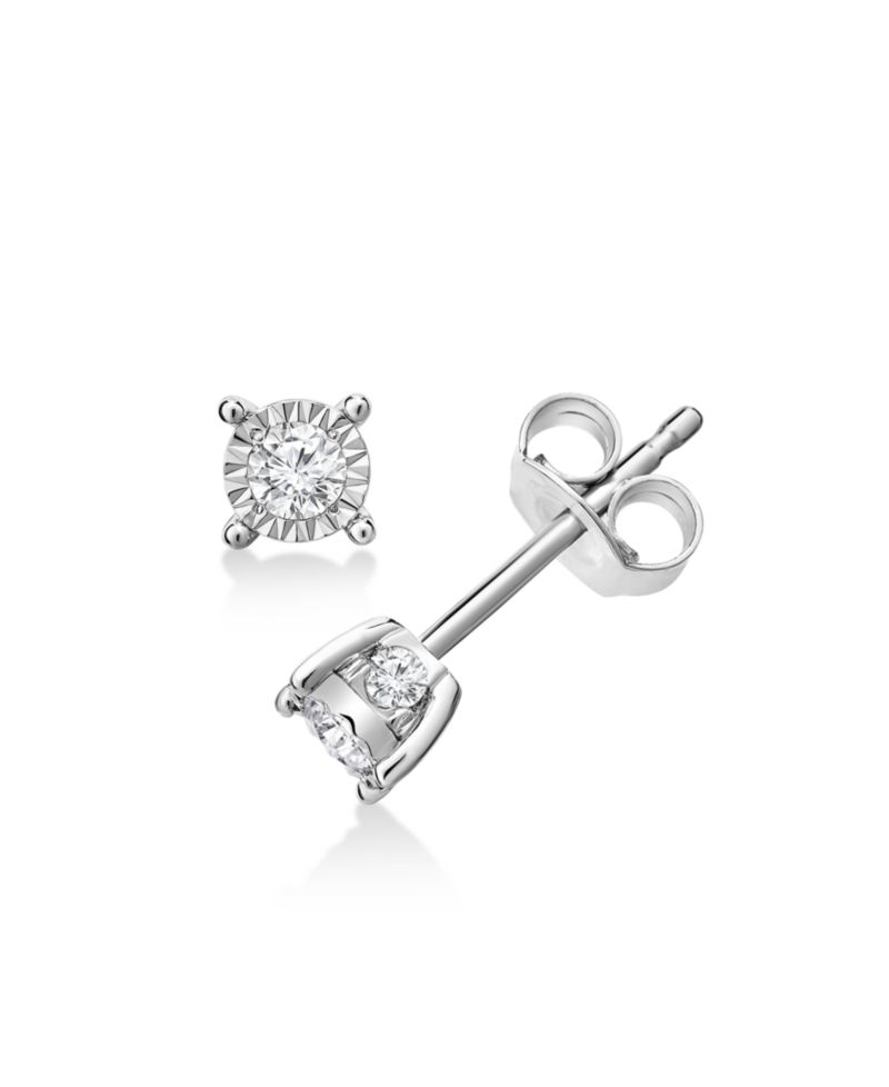 Diamond Stud Earrings (3/8 ct. t.w.) in 10k White, Yellow or Rose Gold