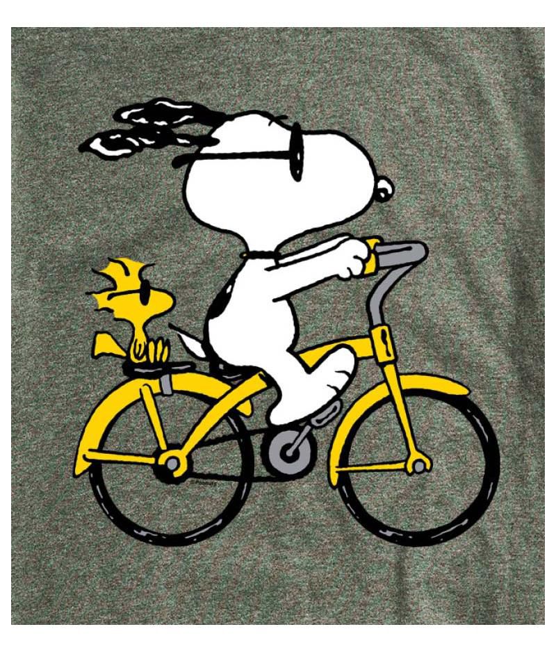 Hybrid Apparel Snoopy Bike Men's Short Sleeve Tee