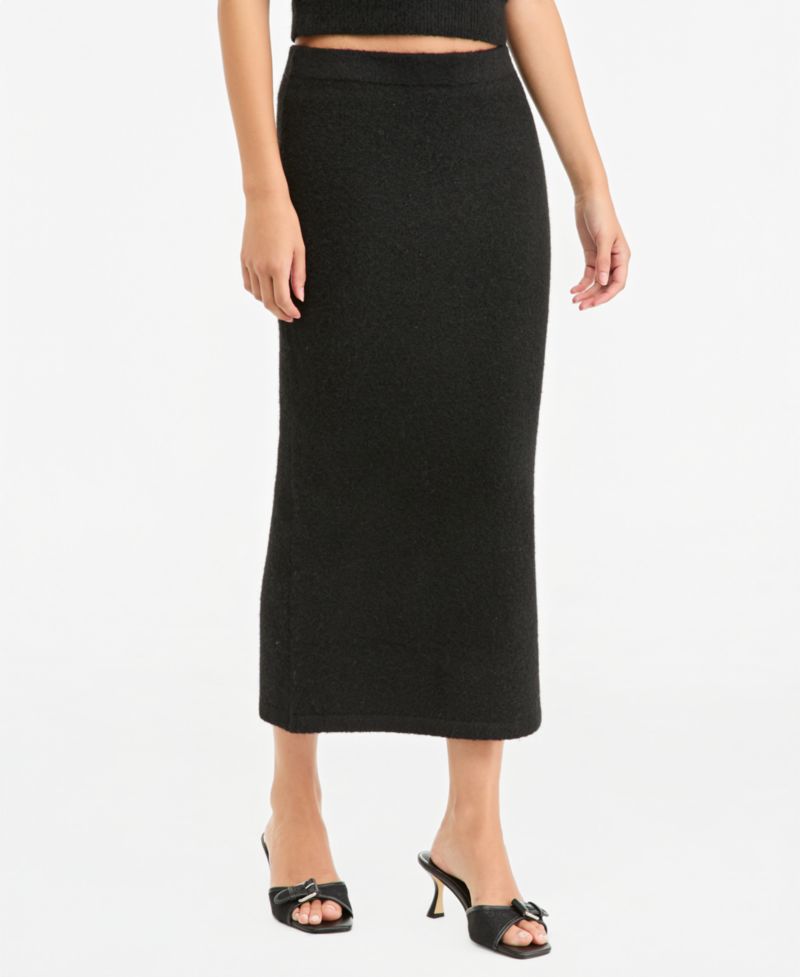 Women's Sweater-Knit High-Waisted Maxi Skirt