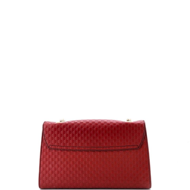 Medium Emily Chain Flap Bag Microguccissima Leather