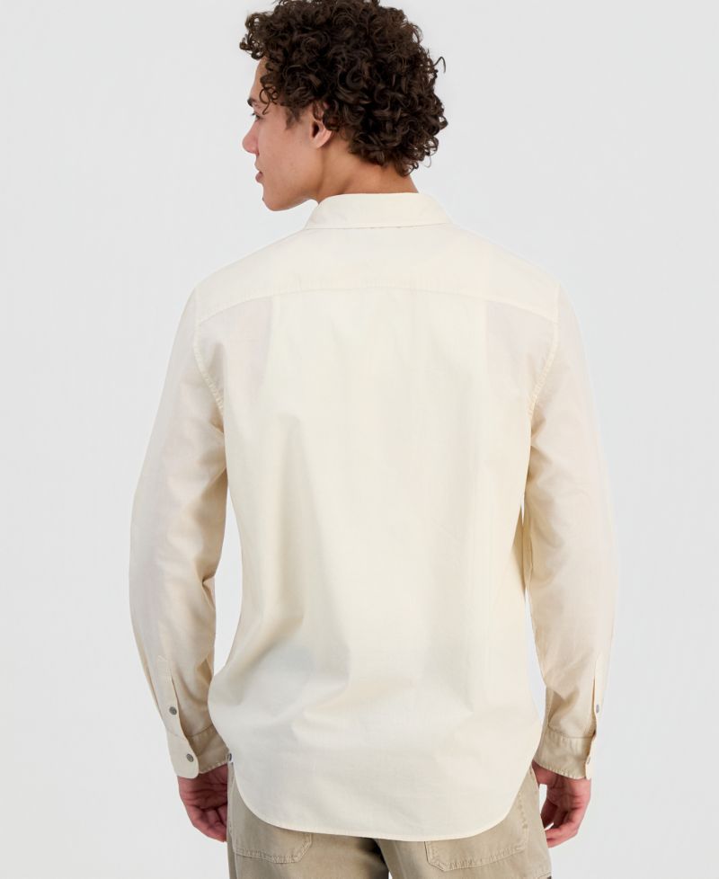 Men's Crinkle Pocket Long-Sleeve Shirt