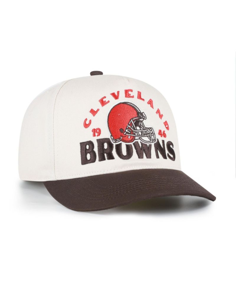 Men's Natural Cleveland Browns Arcitext Hitch Adjustable Hat