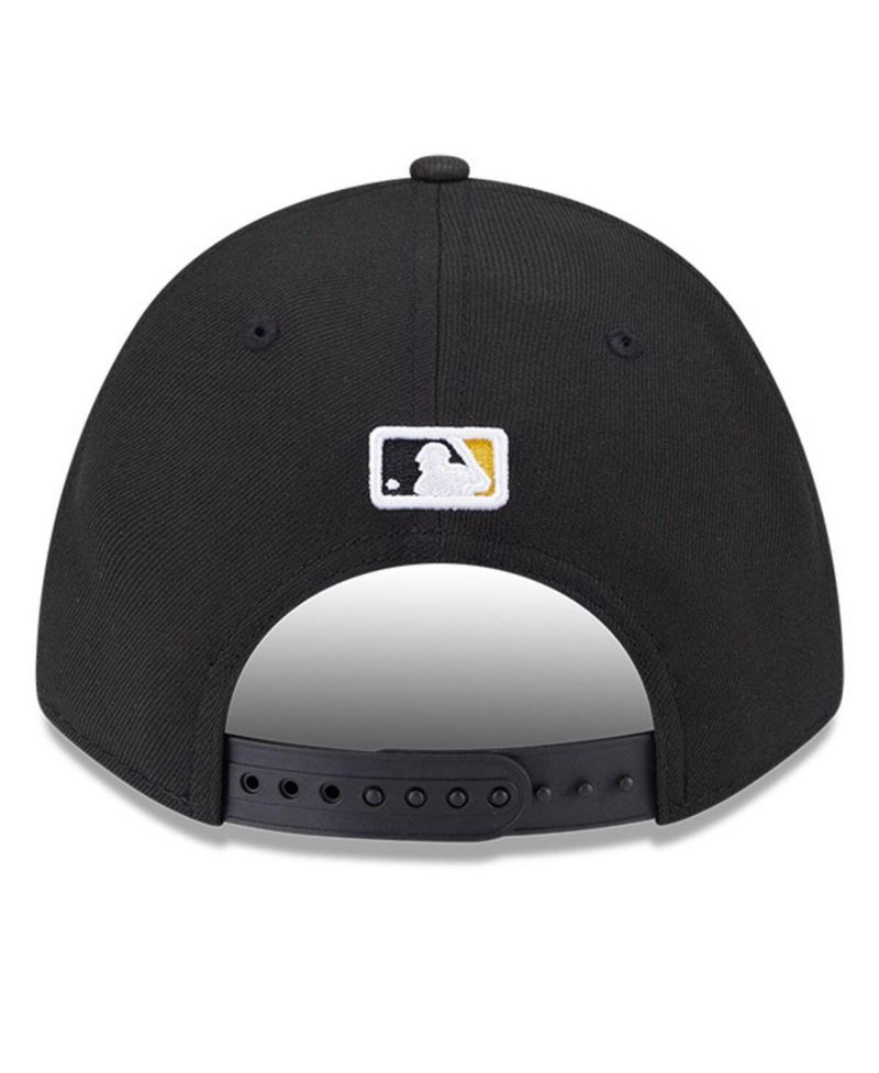 Men's Black Pittsburgh Pirates Player Replica 9FORTY Adjustable Hat