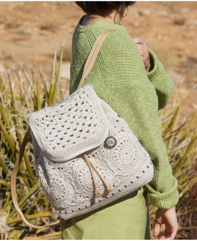Women's Sayulita Crochet Large Backpack
