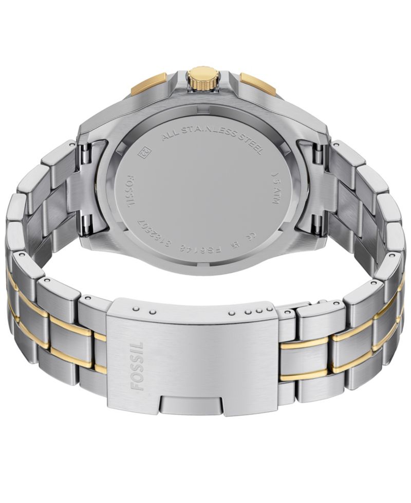Men's Garrett Multifunction Two-Tone Stainless Steel Watch, 44mm