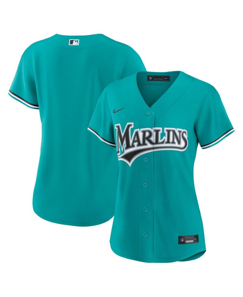 Women's Teal Miami Marlins Alternate Replica Jersey
