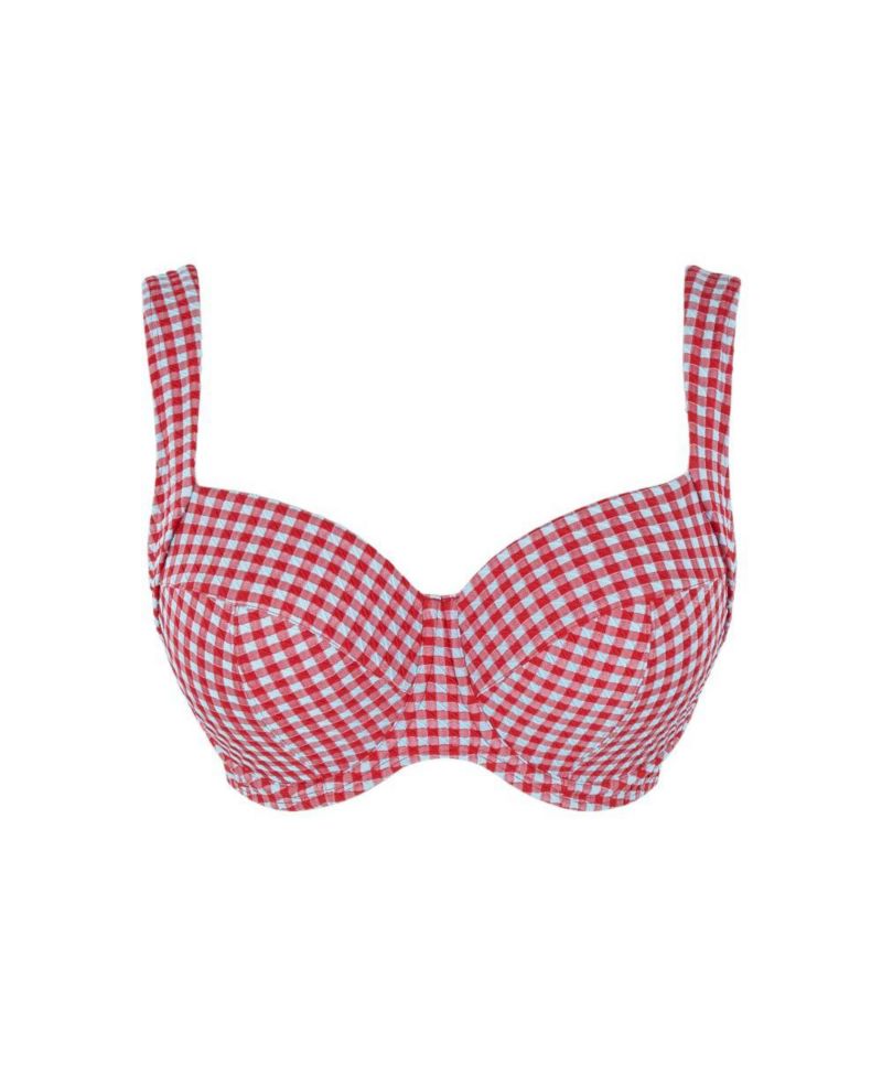 Women's Gingham Olivia Underwire Balcony Swim Bra