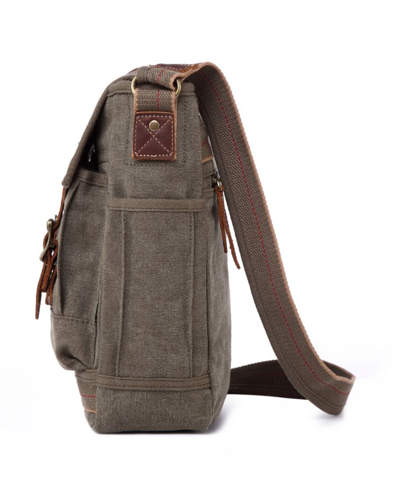 Turtle Ridge 4-Pocket Canvas Crossbody Bag