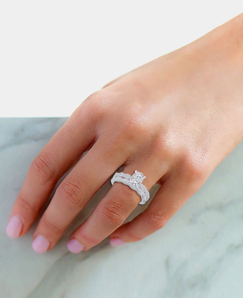 Diamond Braid-Inspired Bridal Set (1 ct. t.w.) in 14k White Gold