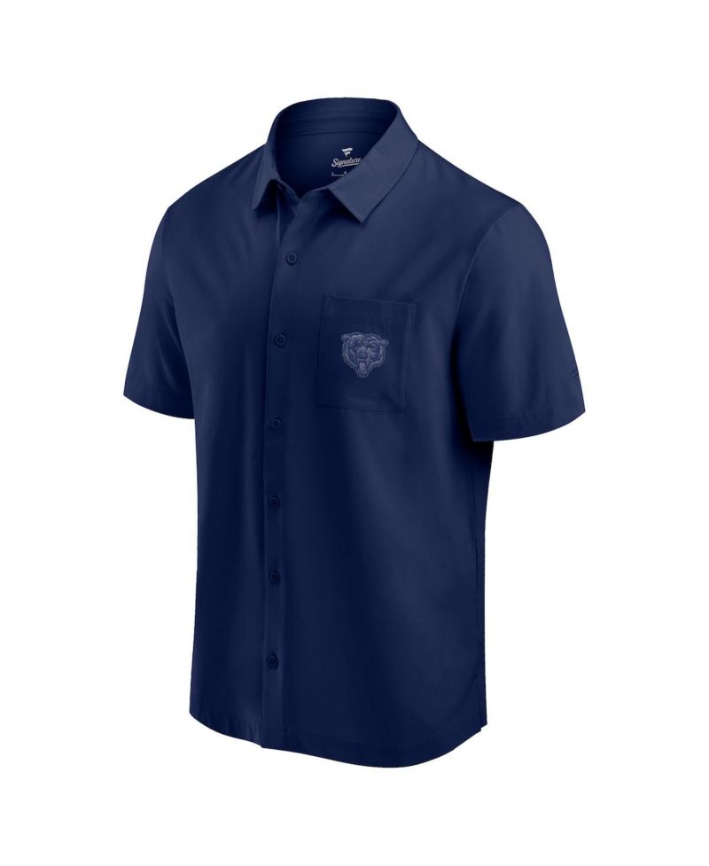 Men's Navy Chicago Bears Front Office Button-Up Shirt
