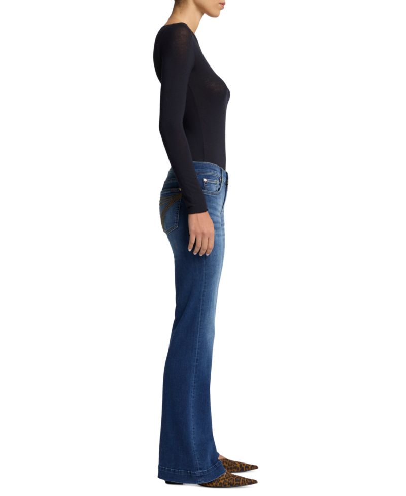 Women's Dojo Tailorless Mid-Rise Flare Slim Illusion Jeans