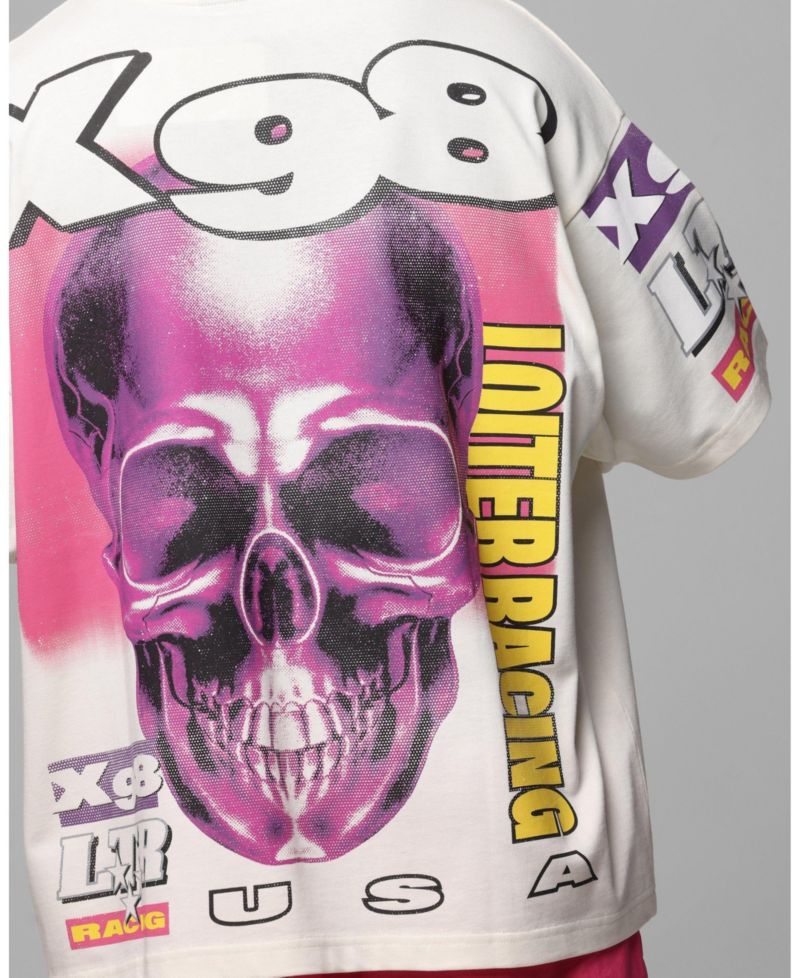 Men's Racer Box Oversized Graphic T-Shirt