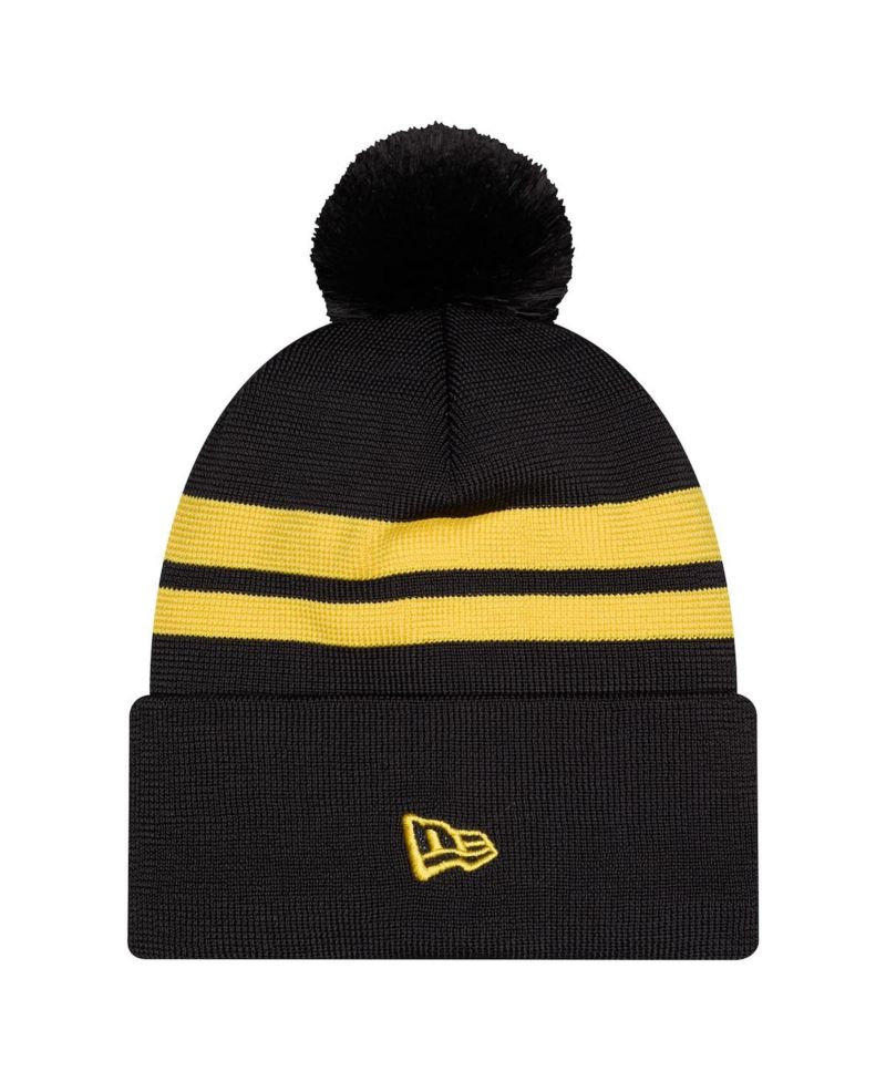 Men's Black Columbus Crew 2026 Jersey Hook Cuffed Knit Hat with Pom