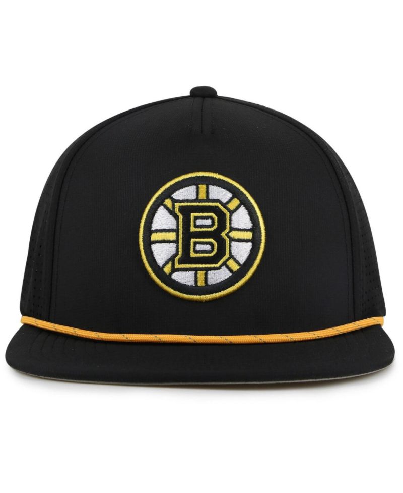 Men's Black Boston Bruins Buxton Pro Tech Adjustable Hat