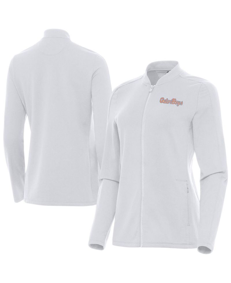 Women's White Florida Gators GatorBoys Continual Full-Zip Jacket