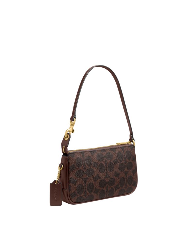 Plaza Mini Signature Canvas Slim Shoulder Bag 18