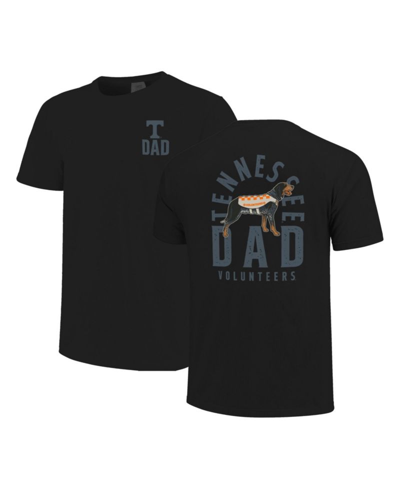 Men's Black Tennessee Volunteers Father's Day Mascot Overlay T-Shirt