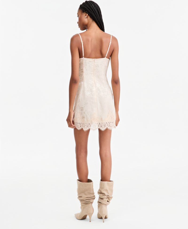 Women's Lace Mini Slip Dress