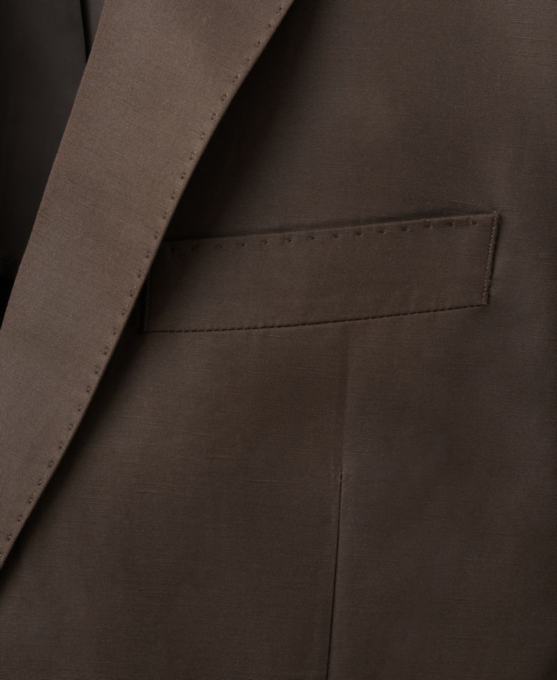 Men's Slim-Fit Lyocell-Linen Suit Jacket
