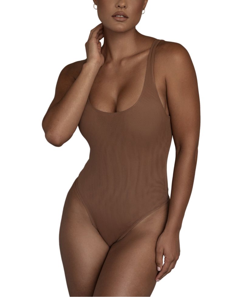 Women's Mesh Essentials Tank Bodysuit Undergarment