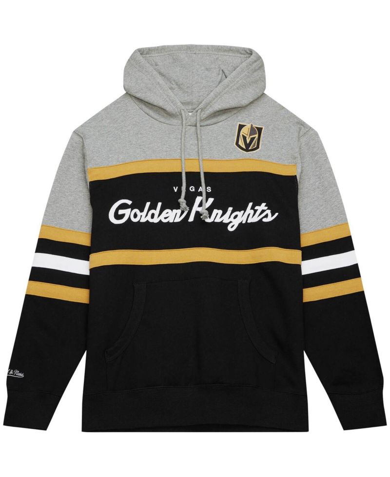 Men's Black, Gray Vegas Golden Knights Head Coach Pullover Hoodie