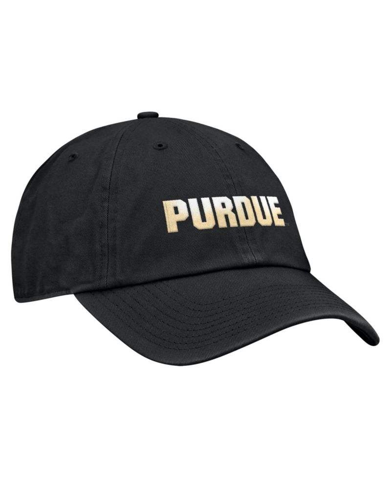 Men's Black Purdue Boilermakers Club Adjustable Hat