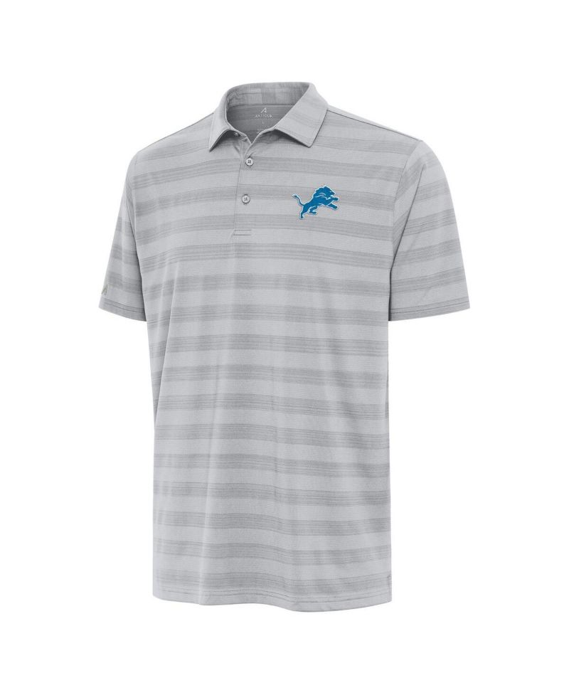 Men's Gray Detroit Lions Tunnel Polo Shirt