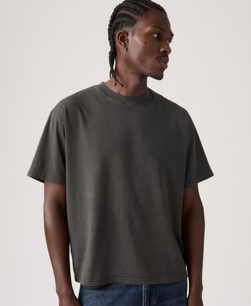 Men's Classic Cropped Boxy Short-Sleeve T-Shirt