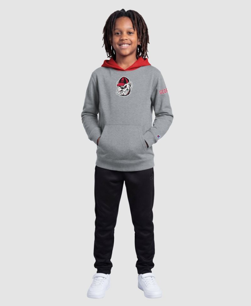 Big Boys and Girls Heather Gray Georgia Bulldogs Fleece Hoodie