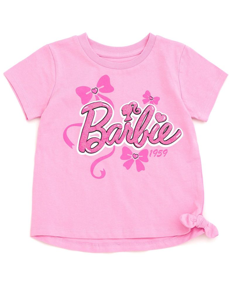 Little Girls Peplum T-Shirt and Shorts Outfit Set
