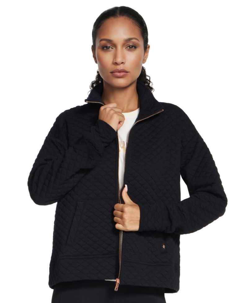Women's GO WALK Diamond Quilted Full-Zip Mock-Neck Jacket