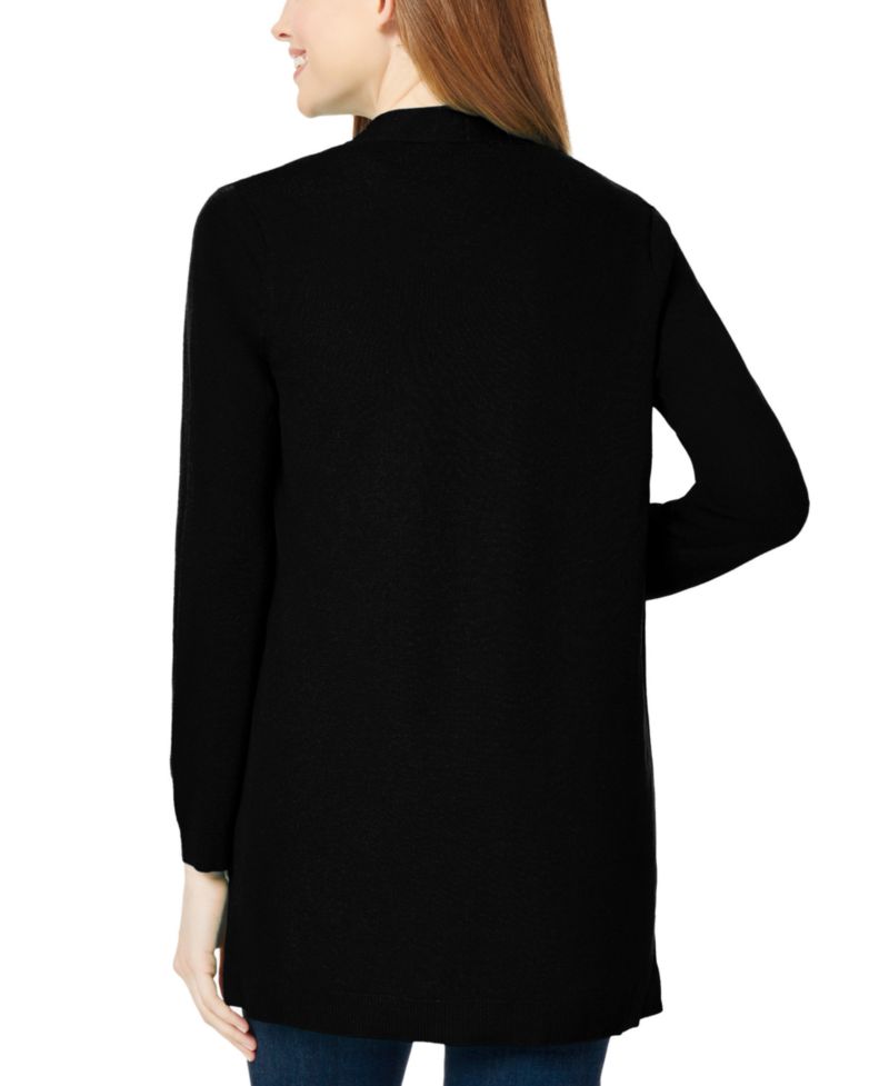 Petite Icon Open-Front Relaxed Cardigan