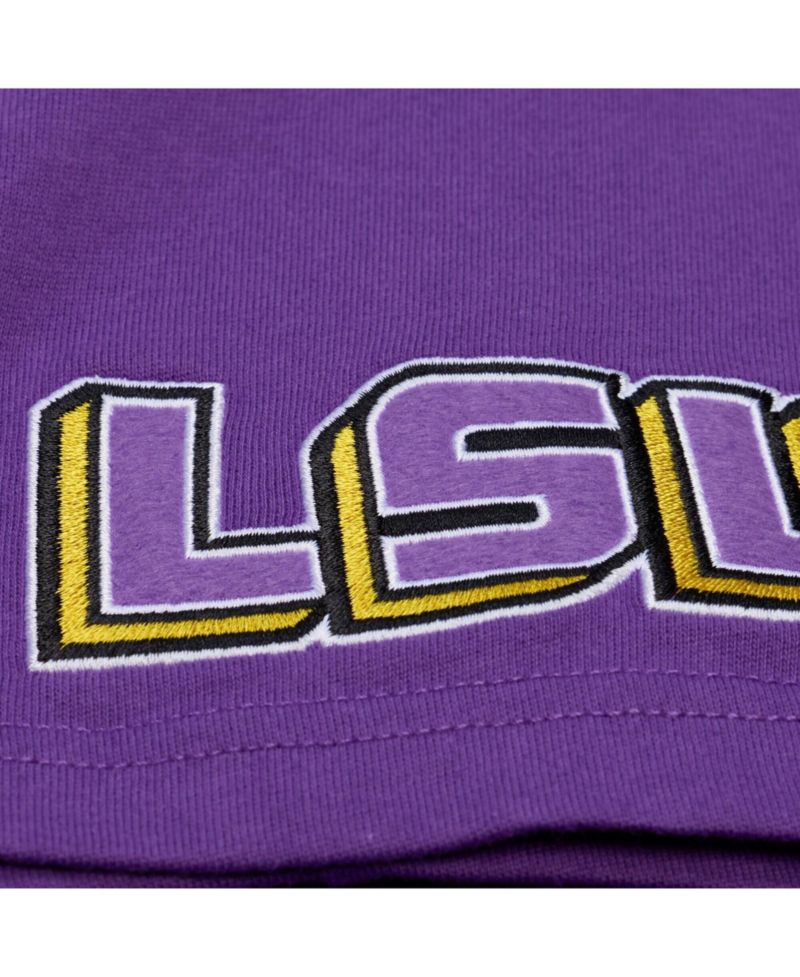 Men's Purple LSU Tigers Double Clutch Premium T-Shirt